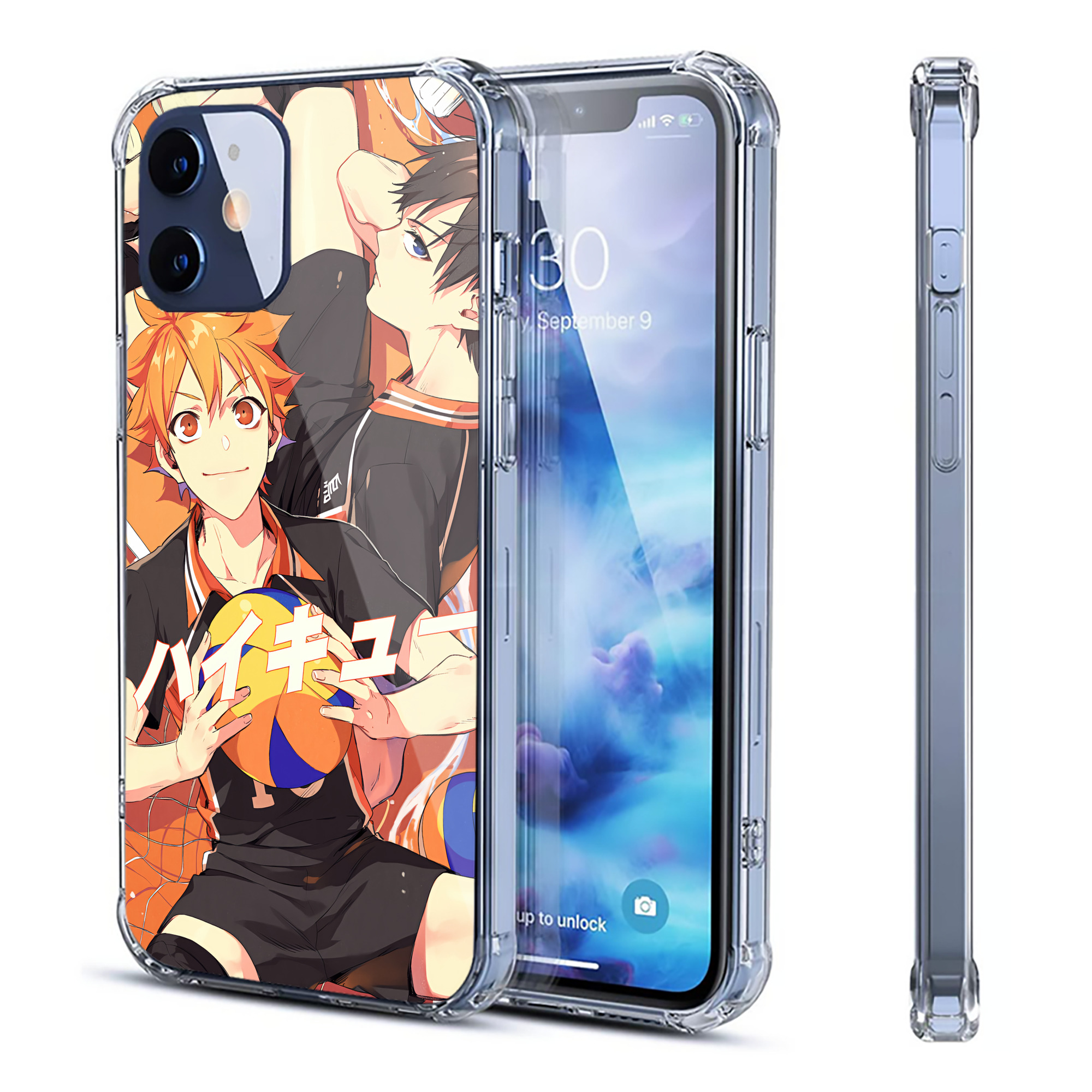 （画像用） ハイキュー!! Haikyu!! 【iPhone 12シリーズ対応】透明スマホケース（クリアソフトケース）